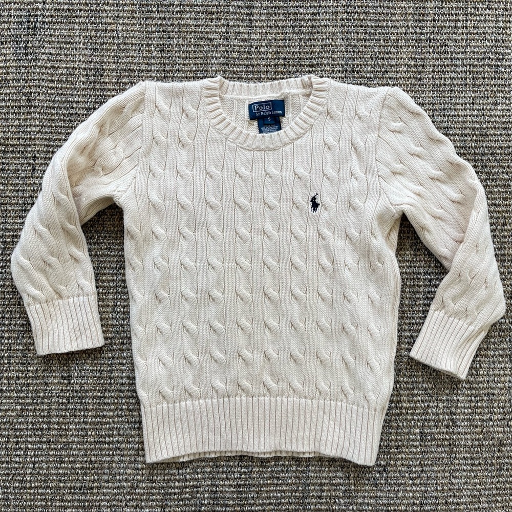 Polo by Ralph Lauren Off-White Cable Knit Sweater